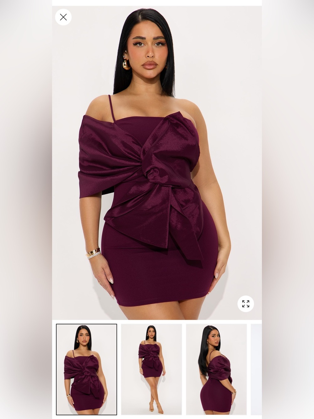 One Shoulder Mini Dress